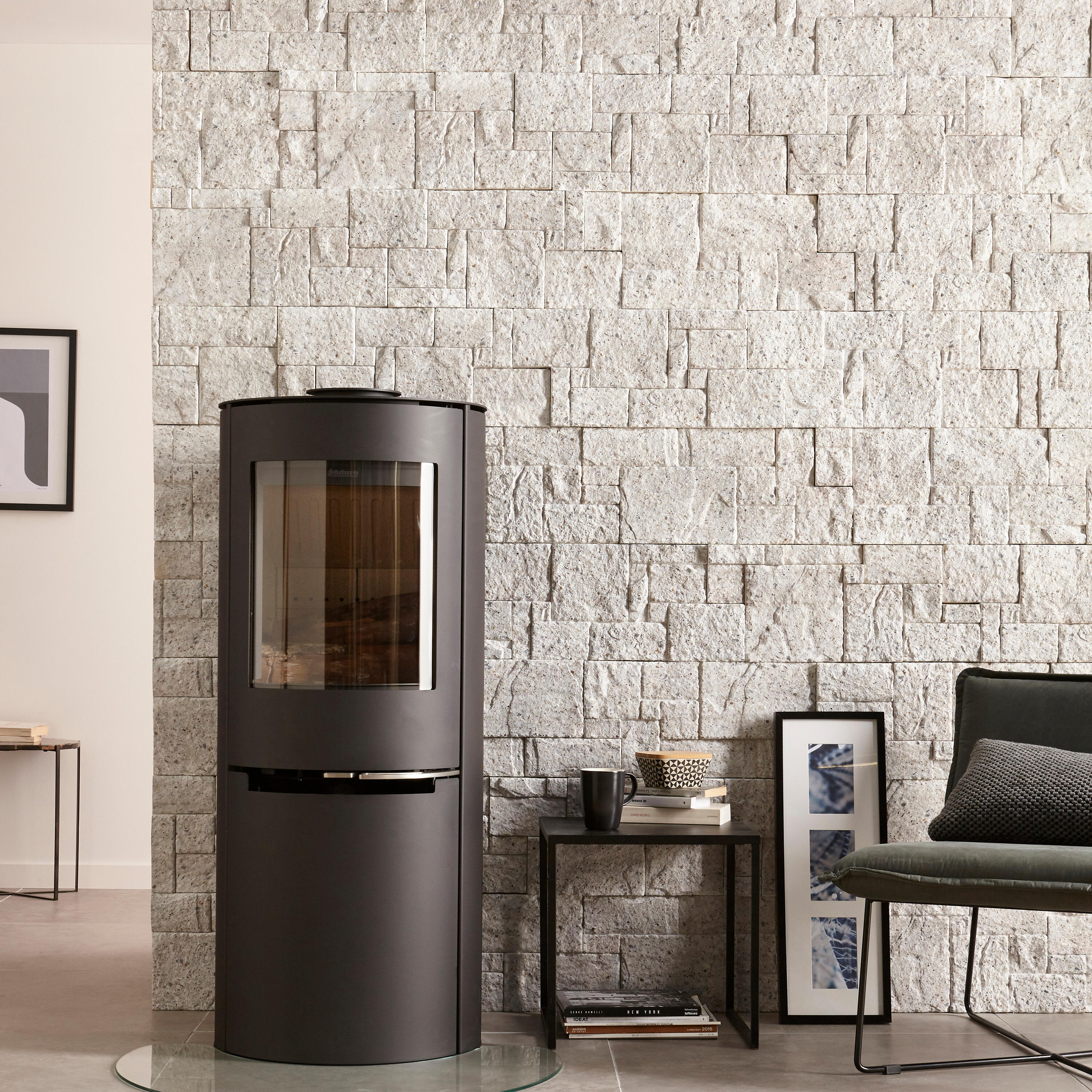 Stufa Ibrida ADURO H2 noir 7 kW