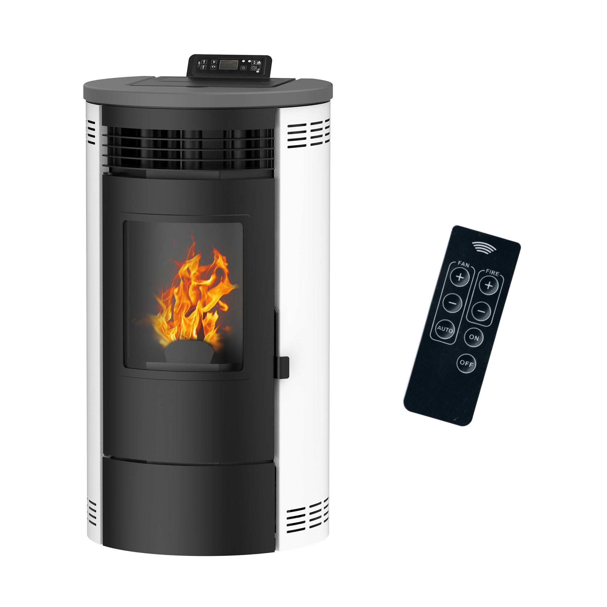 Stufa a pellet Air Flavia 15 kW Bianco Sannover